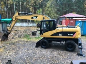 Колесный экскаватор «Cat M318D»